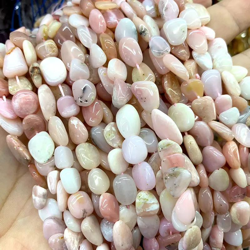 pink opal 8-12 мм натуральные Агаты гранат Амазонит жады аметисты Выгравированные бусины для самостоятельного изготовления ювелирных изделий браслет ожерелье - Цвет: pink opal