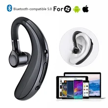 

New Business Bluetooth-compatible Headset 5.0 Earpiece Handsfree Headphones Mini Wireless Earphone Earbud Earpiece For Allphones