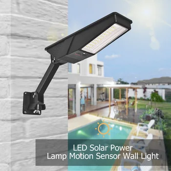 

LED Solar Street Lamp Sensor Garden Yard Automatically Waterproof Radar PIR Motion Recharging Fence Landscape Wall Lamp