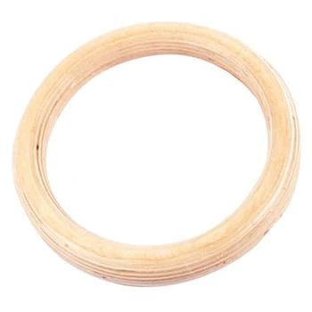 

New 1PCS Birch Fitness Rings Gymnastics Training Ring New Wooden 28mm Exercise Fitness Gymnastic Rings Gym Exercise