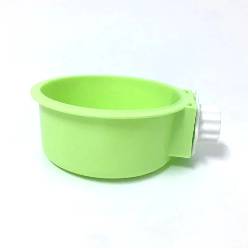 small green Портативная противоскользящая миска для собак, кормушка для кошек, посуда для собак, кормушка для кошек, миска для кошек, собачий контейнер для еды, аксессуары для домашних животных - Цвет: small green