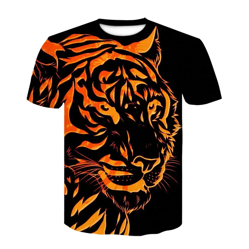 Забавная 3D Футболка с принтом животных тигра кошек с коротким рукавом летние футболки модные новые мужские футболки повседневные спортивные футболки