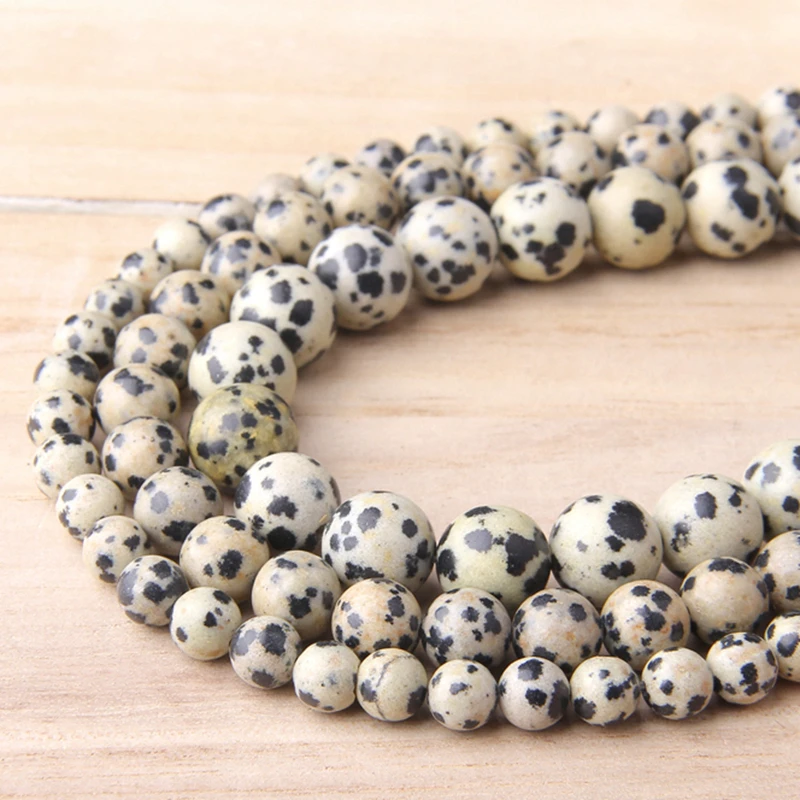 

Handemade diy Quail Egg Color Spotted Stone Beads DIY Making Natural Stone Beads Round Loose Beads Jewelry Making 4~12mm beads