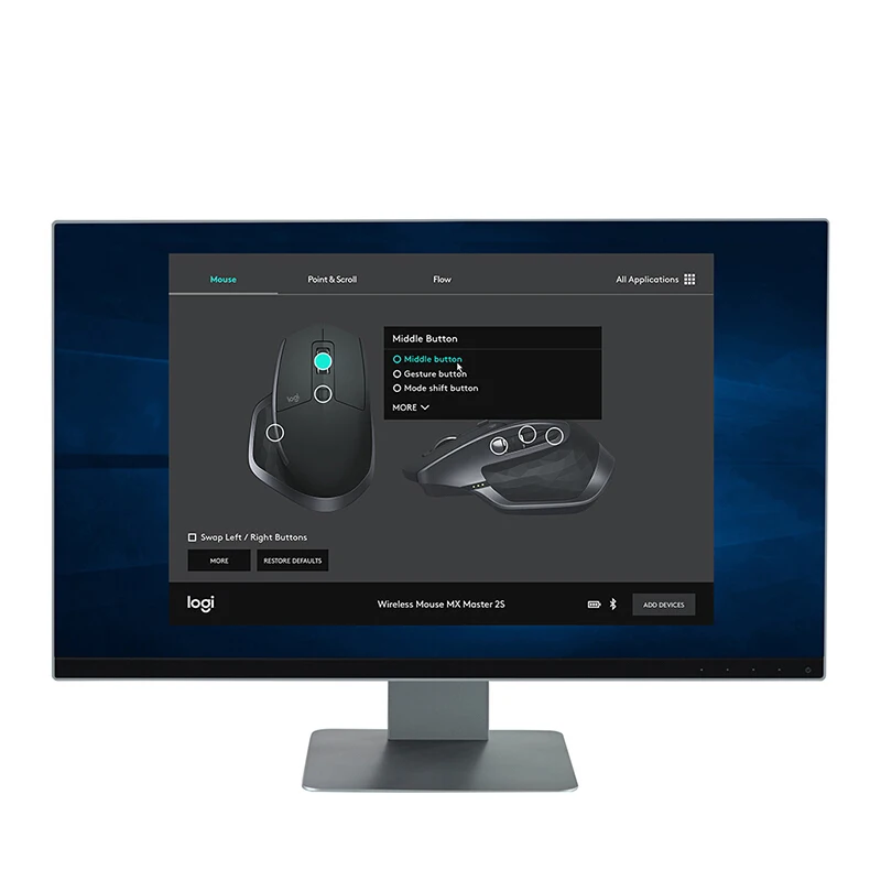 Logitech MX Master 2S Новые возможности машины Мышь с быстрой подзарядки простой переключатель 4000 Точек на дюйм мыши для Windows, Mac OS, Linux