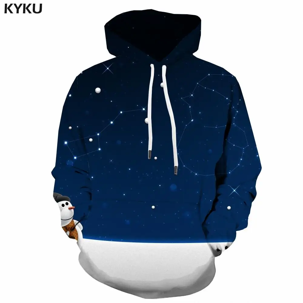 

3d Hoodies Christmas Sweatshirts men Galaxy Sweatshirt Printed Snowman Hoodie Print Mens Clothing Hip Hop Casual New