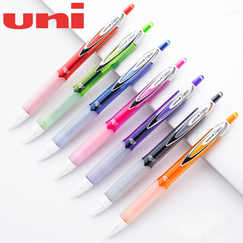 1 일본어 유니 볼 UMN-207F Signo 수성 펜, 다채로운 빠른 건조 컬러 젤..