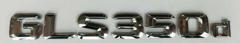 shiny silver Эмблемы для Mercedes A220d C220d C250d CLA180d CLS350d E200d E350d E220d - Цвет: shiny silver