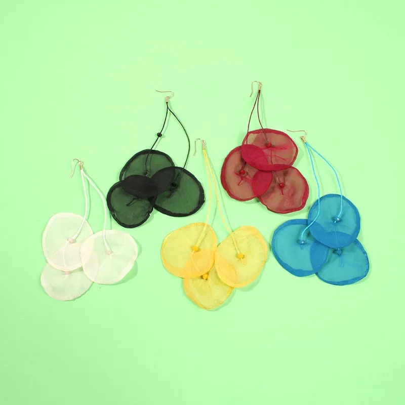 Trendy Cute Yarn Long Drop Earrings For Women Birthday Party Jewelry Candy Color Dangle Accessories Wedding Gift E7494 | Украшения и