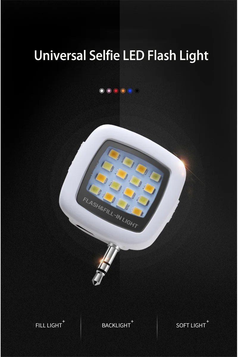Мобильный телефон перезаряжаемый, портативный, Светодиодный проблесковый свет с 16 светодиодный лампы селфи Яркость фотолампы с заполняющим светом