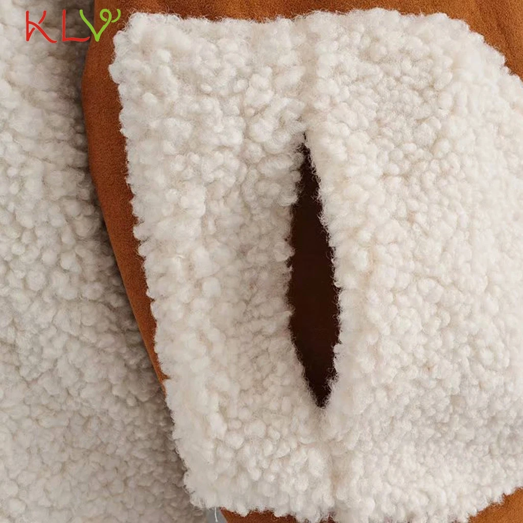 Женская куртка из флиса с искусственным мехом, пальто с длинным рукавом, парка, зимняя теплая Повседневная ветровка размера плюс, верхняя одежда, куртки 19Aug