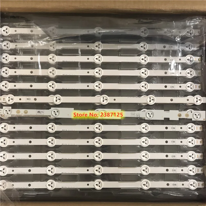 60 Pieces New 39/" LED strip SW 39 3228 05 REV1.1 120814 5 LEDS 420mm 1 LED 3V