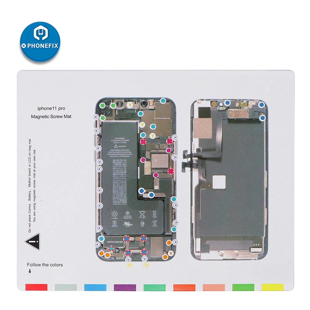 SFDER Magnetic Screw Memory Mat Chart Mini Work Pad CellPhone Repair Hand  Tools