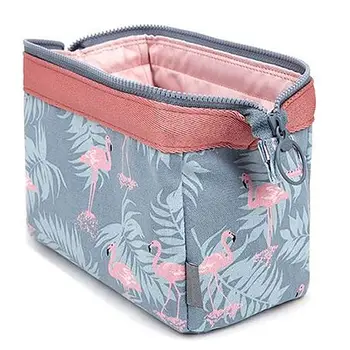 

Flamingo Make Up Bags Travel Animal Women Girl Cosmetic Bag Organizer Makeup Beauty Wash Toiletry Storage Kit Bath Case