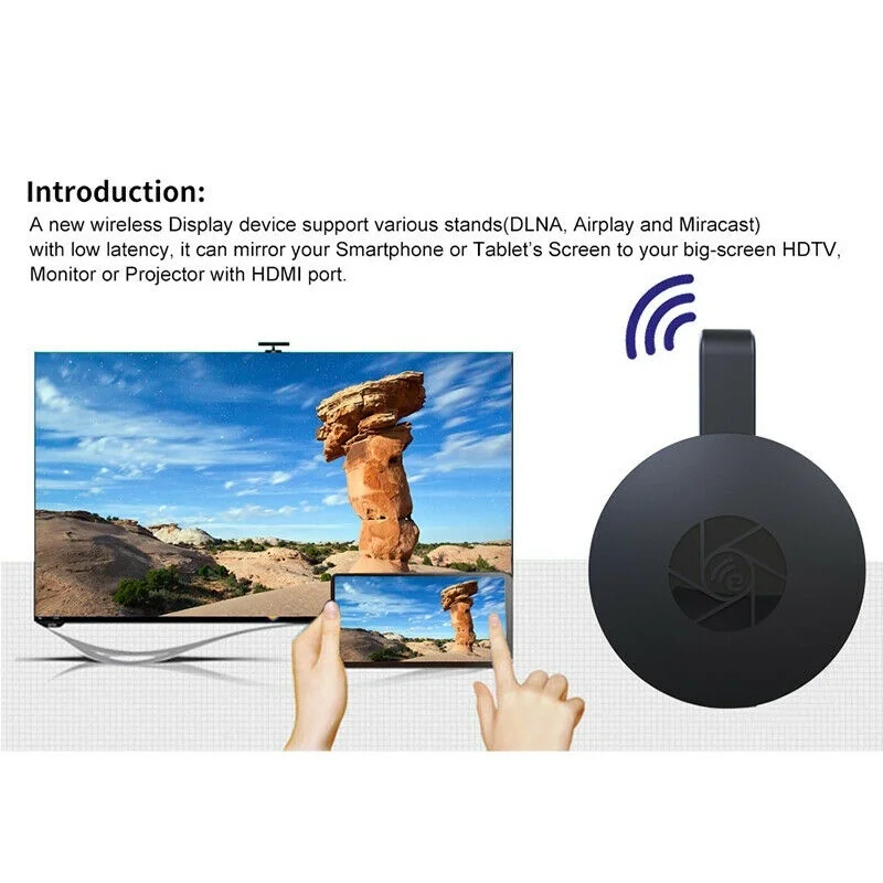 Wi-Fi, Дисплей приемник 1080P G2 беспроводной ключ доступа к TV Портативный HDMI Экран адаптер для Поддержка IOS Android miracast