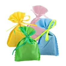 Мини натуральный очиститель воздуха бамбуковый уголь мешок освежитель дезодорант случайный цвет D5BF