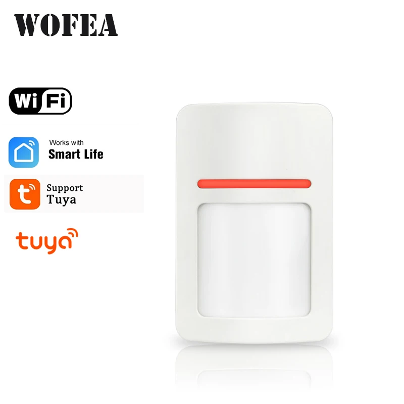 Wofea приложение управление Wi-Fi PIR детектор движения датчик сигнализации для домашней безопасности беспроводной Мини PIR датчик движения приложение tuya