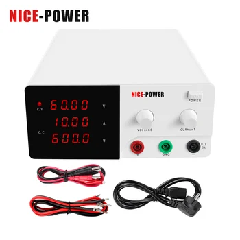 

Nice-power Professional Switching DC Lab Power Supply Adjustable 30V 20A 60V 10A Laptop Repair Rework Digital voltage regulator
