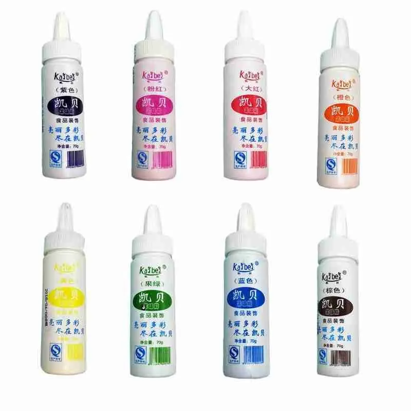 New 8 Flavors Food Coloring Cake Fondant Macaron Dessert Decal Decor Kebab Fruit Powder Pigment Baking Color Decoration Tools