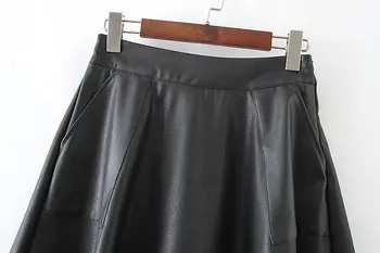 

Leather Skirt Skirt 2018 Autumn And Winter WOMEN'S Dress G