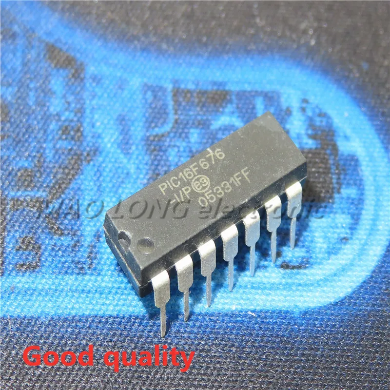 

5 шт./лот Φ/P PIC16F676 DIP-14 New PIC16F676-I