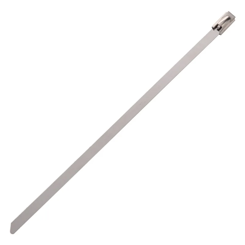 Fashion100pcs 5.9 Inches Stainless Steel Exhaust Wrap Coated Locking Cable Zip Ties