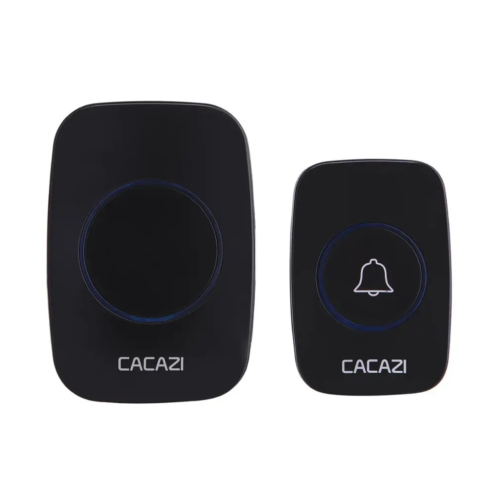 

Wireless Waterproof Doorbell 300m Range EU Plug Home Intelligent Door Bell Chime 1 Button 1 Receiver