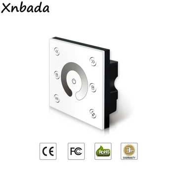 

P1+T1 LED Strip Single Color Dimmer Touch Panel Controller With RF Wireless Touch Remote 4A×4CH DC12V-24V