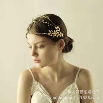 

Head Jewelry Crown Gold Wedding Crystal Hair Vine Bridal Hair Accessories Headpieces Bride Halo Headband Hair Jewelry