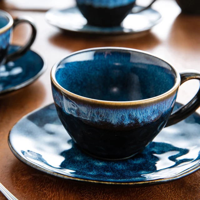 Lot De 6 Tasses En Céramique De Grès 500 Ml - Avec Poignée, Lavables Au Lave-vaisselle Et Micro-ondes, Pour Café, Thé, Chocolat