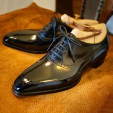 

Men Fashion Black Lace Up Bullock Derby Oxford Shoes أحذية أكسفورد ديربي بولوك оксфордские сапоги Chaussures Pour Hommes AQ479