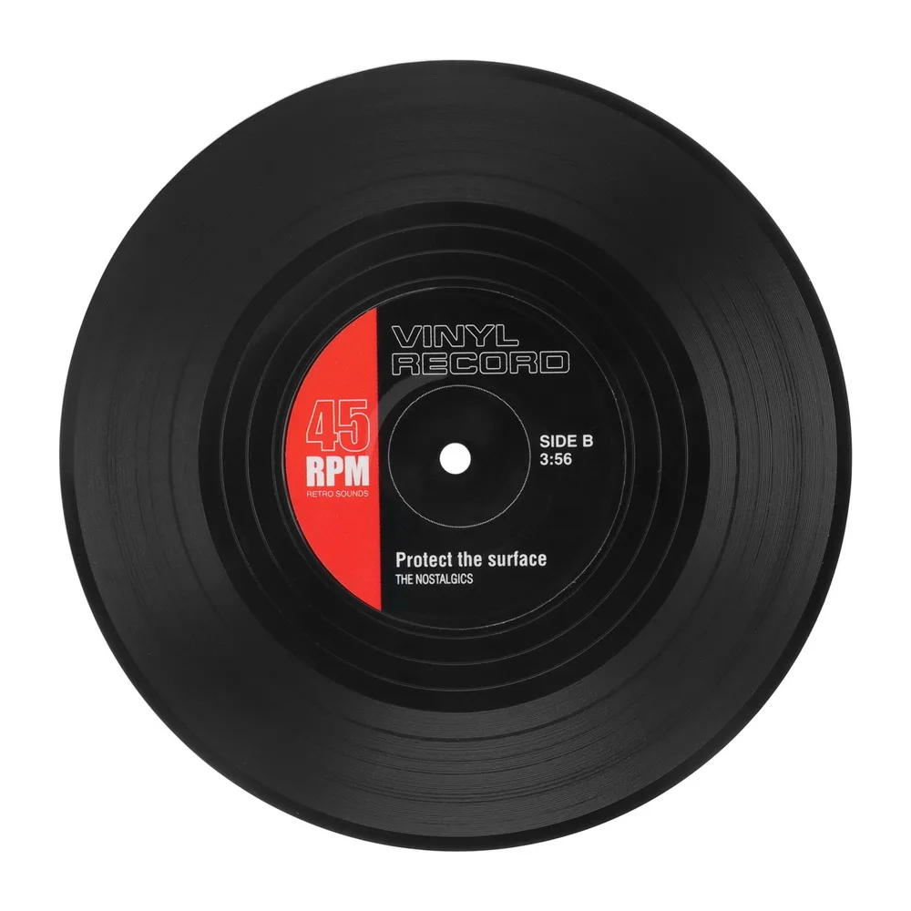 6 шт./компл. кофейная подставка для напитков ретро CD моделирование столовый стол чашки коврик бирдекели Нескользящая изоляционная Подушка домашний декор