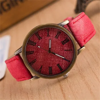 

Top luxury Solid Color Men Watches fashion Jeans Leather MEIBO Quartz Wristwatch Ladies Female Watch 2019 relogio feminino