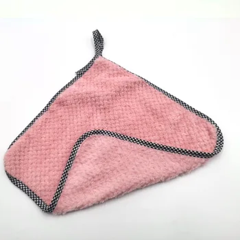 

Hangable Coral Velvet Hand Towel Cleaning cloth Kitchen Towel Dishcloth Square Scouring Pad Cleaning Strong Water Absorption