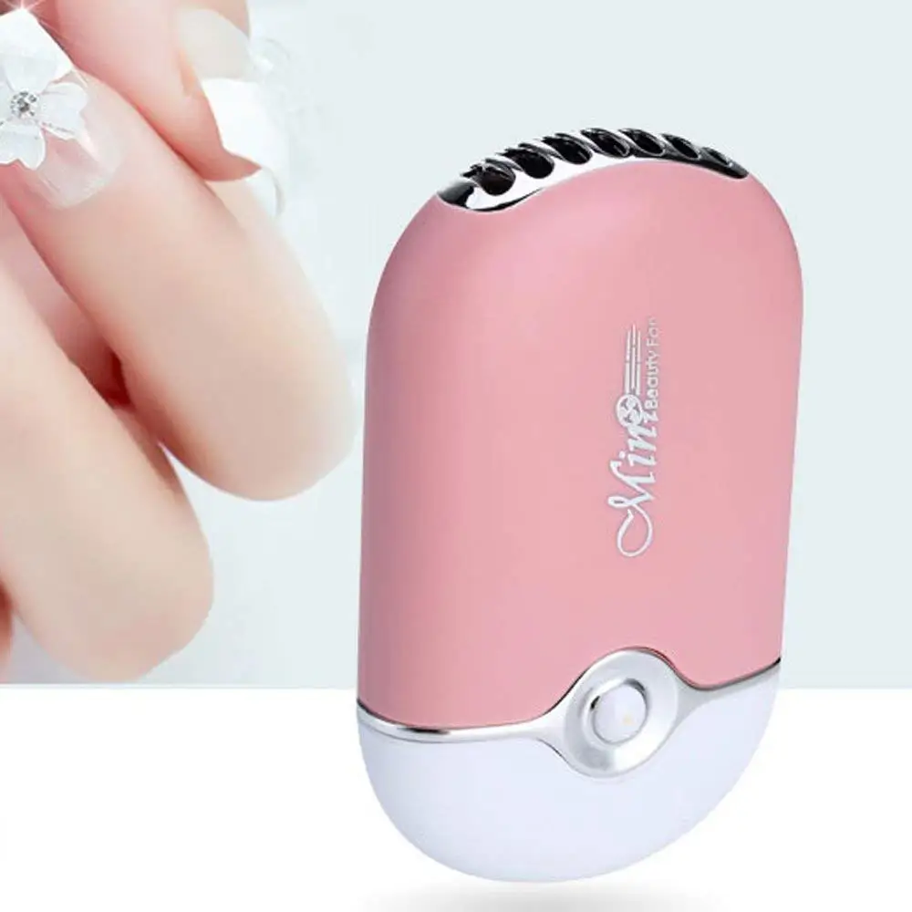 

Mini eyelash fan grafting planting false eyelash drying fan beauty products USB charging palm leafless fan Home office Bladeless