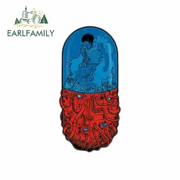 

EARLFAMILY 13cm x 6.5cm for Akira Tetsuo Inside Pill Tank Funny Car Stickers Vinyl Sunscreen RV VAN Fine Decal JDM Accessories