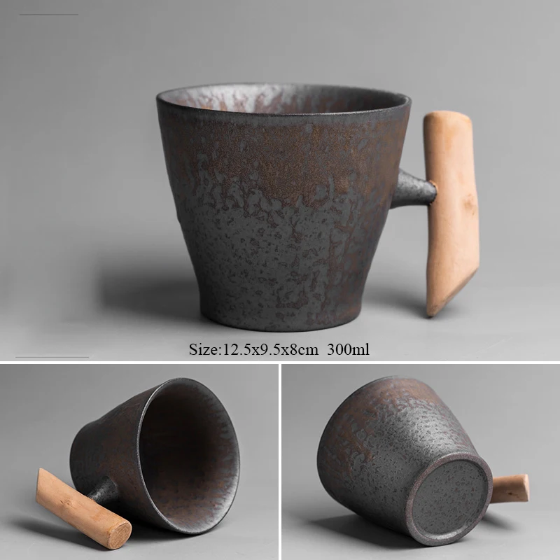 Style A(1 Mugs) LUWU в японском стиле фарфоровые чашки винтажные кофейные чашки китайские кофейные кружки Посуда для напитков - Цвет: Style A(1 Mugs)