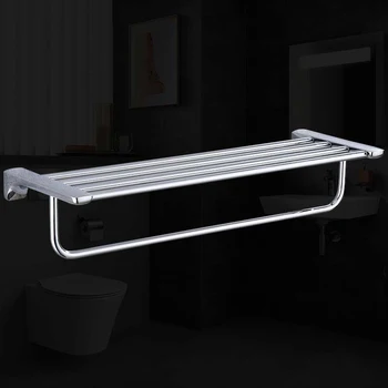 

Free Shipping YUJIE JYHY1058 Zinc alloy towel rack set bathroom shelf toilet towel rack chrome plating