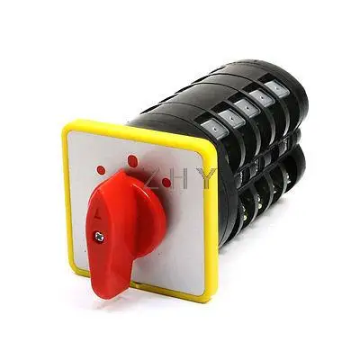 

500VAC 16A 20 Terminals Panel Mount Latching Changeover Cam Switch LW5D-16