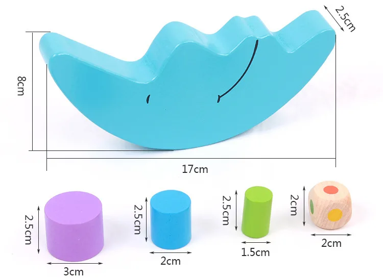 Высокое качество Деревянные Луна баланс строительные блоки детские головоломки цвет Jenga ворс башня игрушка Детские строительные блоки игрушки