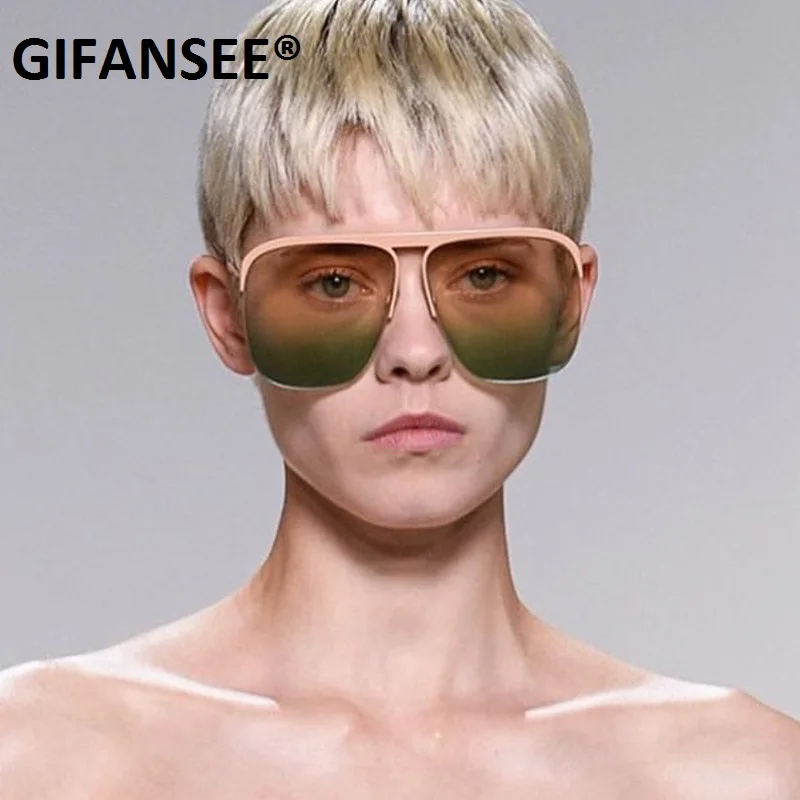 Солнцезащитные очки без оправы GIFANSEE для мужчин и женщин брендовые дизайнерские