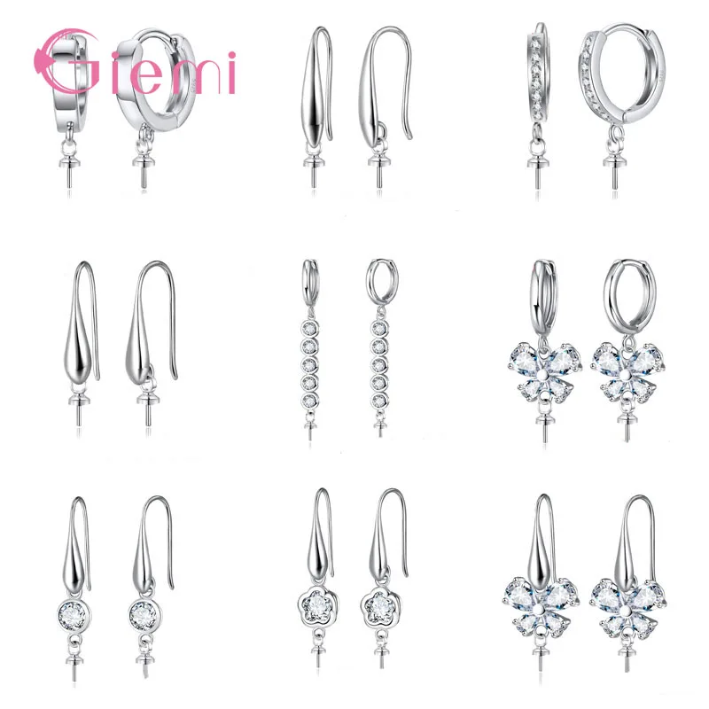 

Hot Sale Women Girls Fashion 925 Sterling Silver Handmake Earring Hooks & Clasps Earring Findings Jewelry Accessory