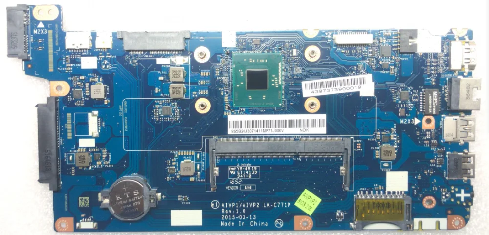 AIVP1/AIVP2 LA-C771P подходит для lenovo B50-10 100-15IBY ноутбук материнская плата cpu N3540(четырехъядерный процессор) DDR3 тестовая работа