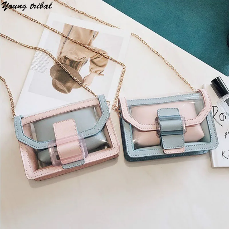 Small Women Shoulder Bags Transparent Fashion Clear Handbag For Girls 2020 Luxury Summer Hand Bag Desinger Crossbody Bags Ladies