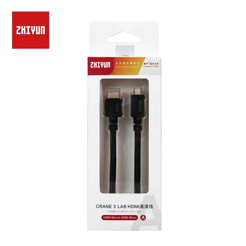 

ZHIYUN Official HDMI to Micro/Mini/HDMI Image Transmission Cable for Image transmission Transmitter Crane 3 LAB Handheld Gimbal