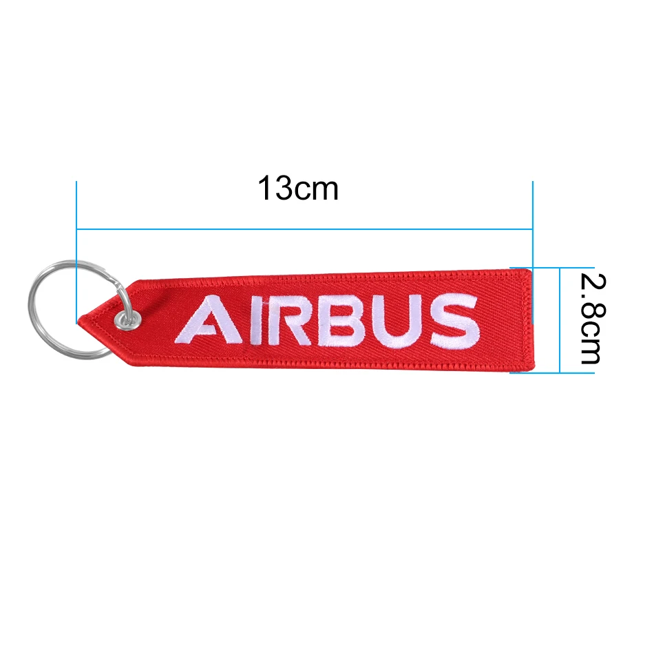AIRBUS Keychain Phone Straps Double-sided Embroidery A320 Aviation Key Ring Chain for Aviation Gift Strap Lanyard for Mobile (3)
