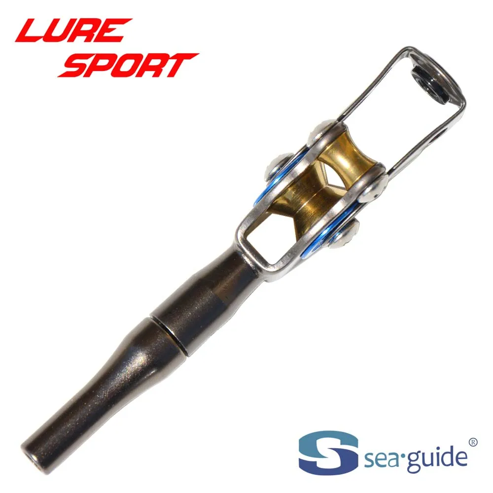 SEAGUIDE SCXRHT-T Steel frame Brass Rollers guide Heavy Duty Boat Fishing Rod Building component Repair DIY Accessory