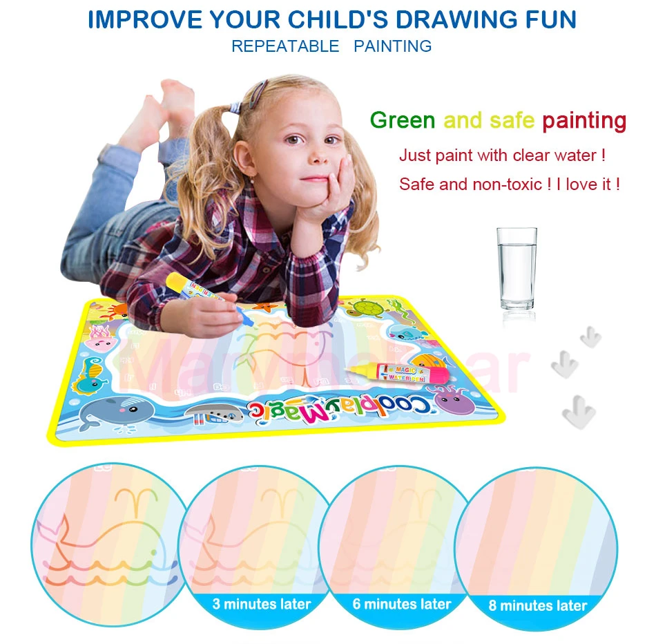 Kids Water Doodle Reusable Play Mat