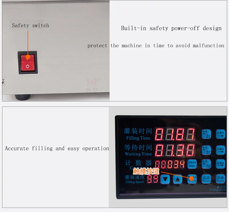 5-3500ml Numerical Control Perfume Juice Oil Beverage Filter Beverage Mineral Water Bottle Liquid Filling Machine