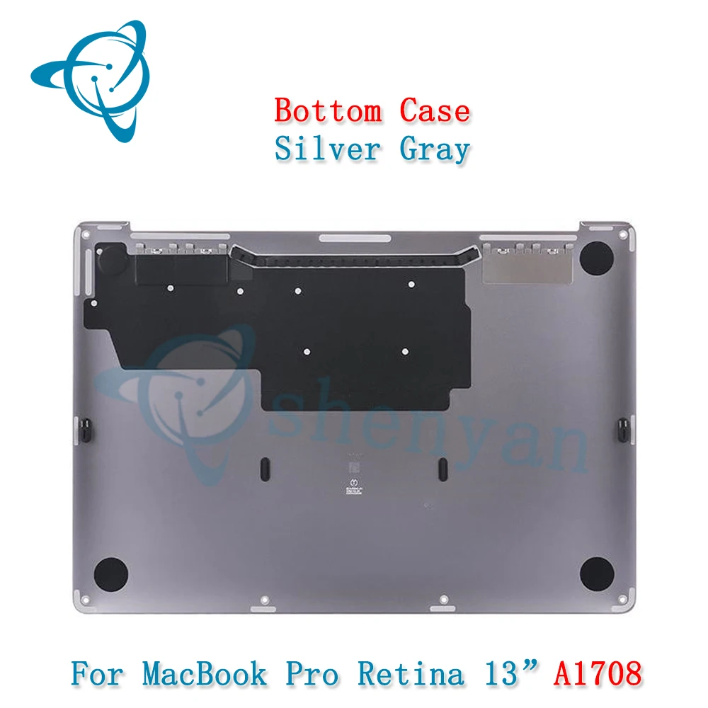 Shenyan A1708 Custodia Inferiore Per Macbook Pro Retina 13.3 "Custodia Inferiore Grigio Argento 2016 2017 Anno 923-01381 923-01382