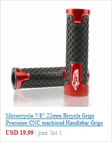 Мотоцикл 7/" 22 мм руль рукоятка концы рукоятки концевые ручки для HONDA CRF1000L CRF 1000L Африка Твин